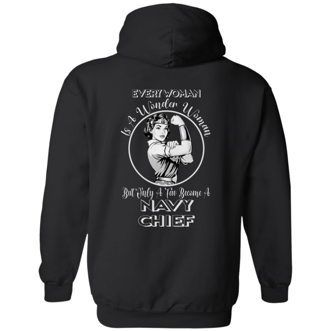 Every Wonder Woman BW Pullover Hoodie