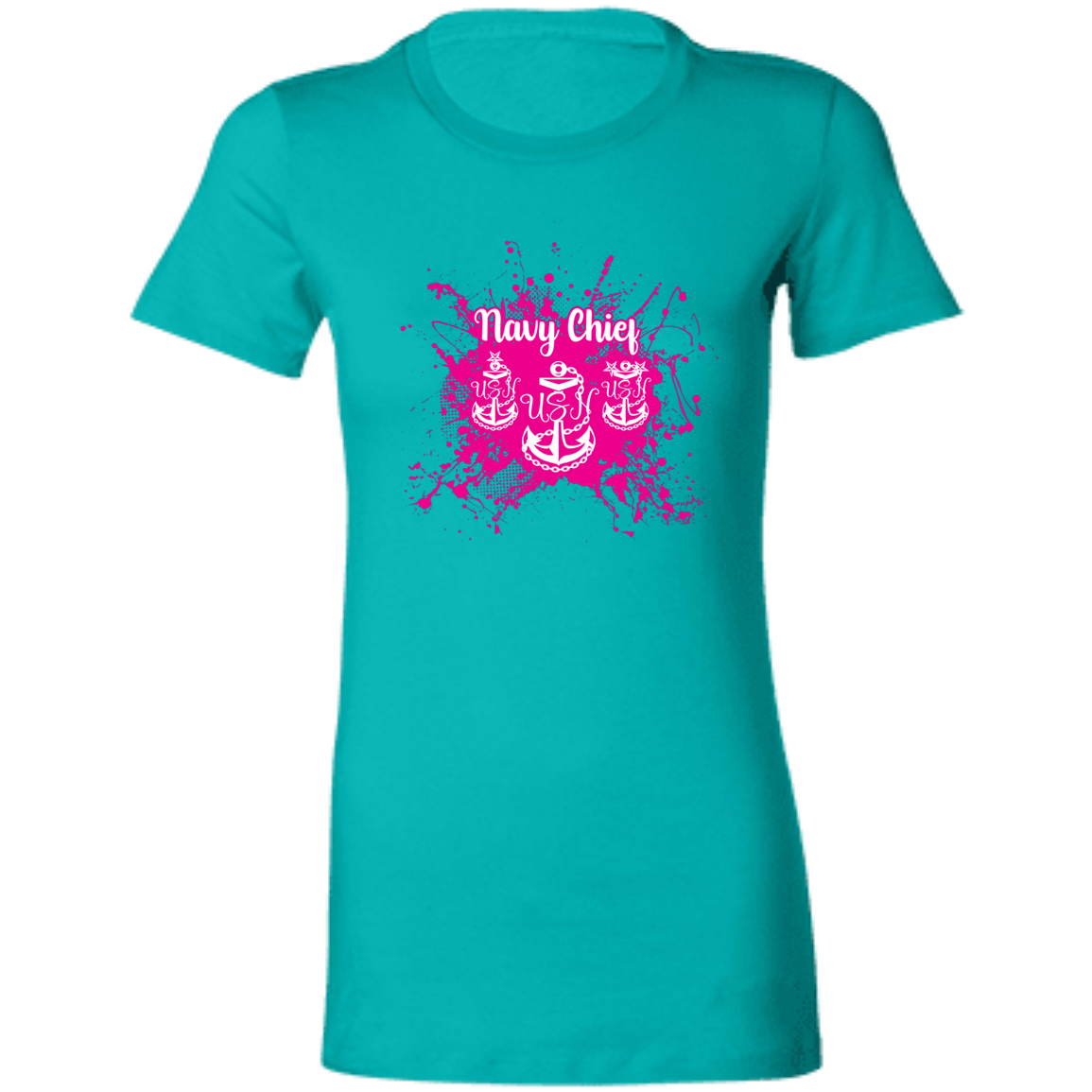 Navy Chief Pink Paint Ladies' Favorite T-Shirt