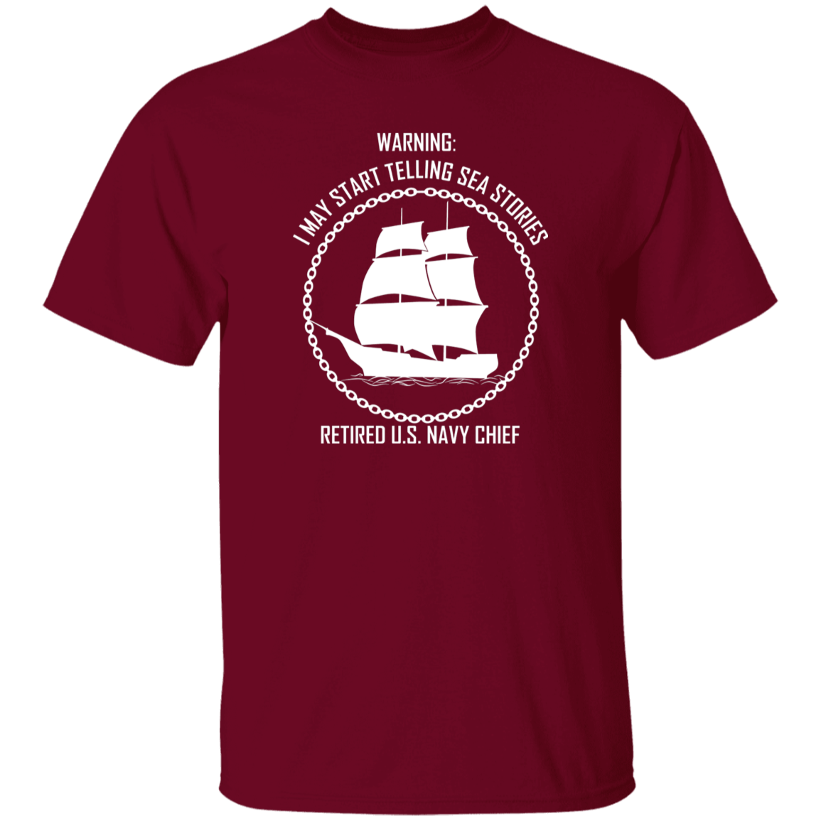 Retired Sea Stories White 5.3 oz. T-Shirt