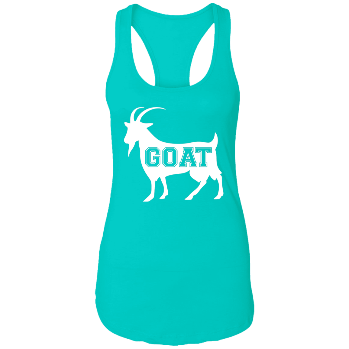 GOAT White Ladies Racerback Tank