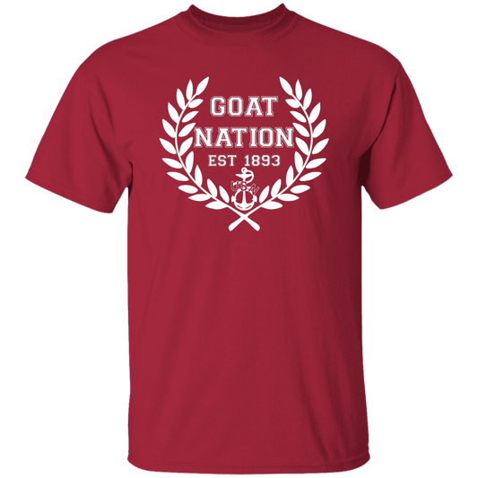 Goat Nation White 5.3 oz. T-Shirt