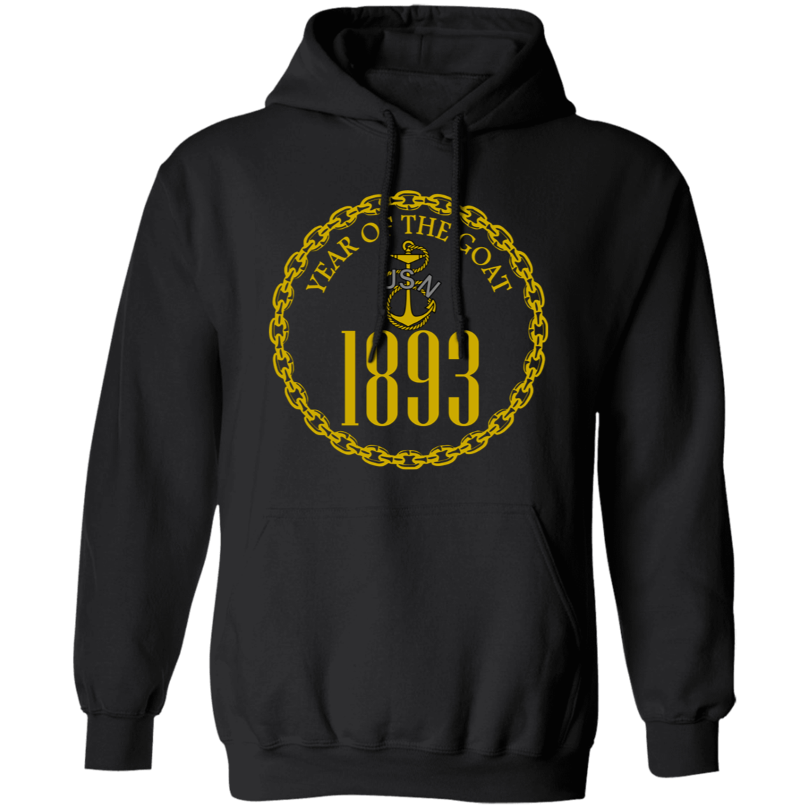 Year of the Goat Gold Pullover Hoodie