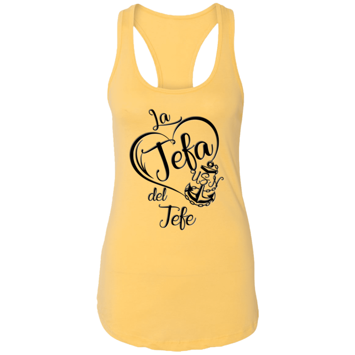 La Jefa del Jefe Ladies Racerback Tank