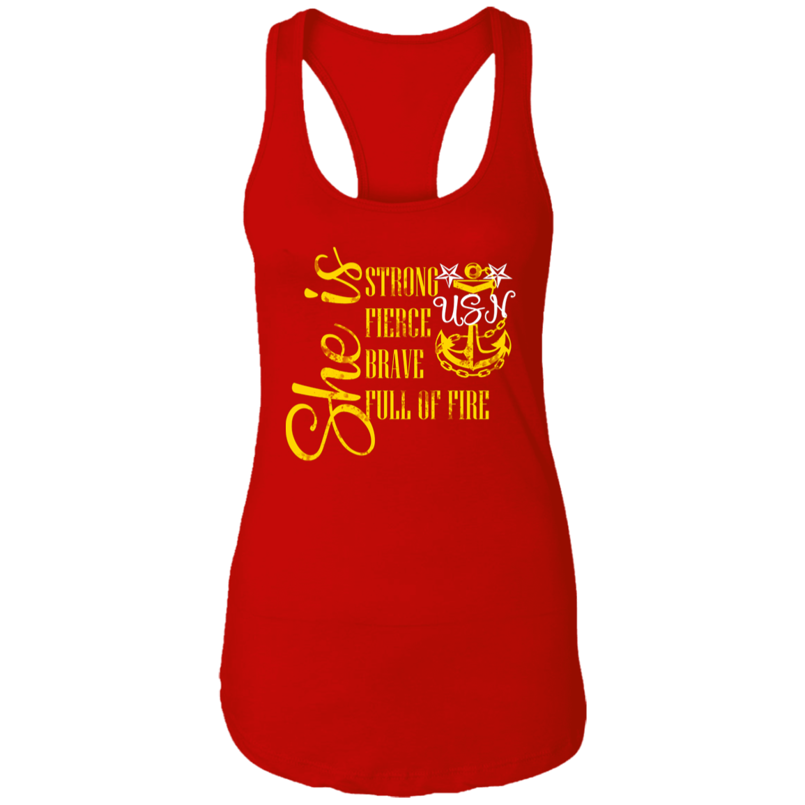 She is Master Ladies Racerback Tank
