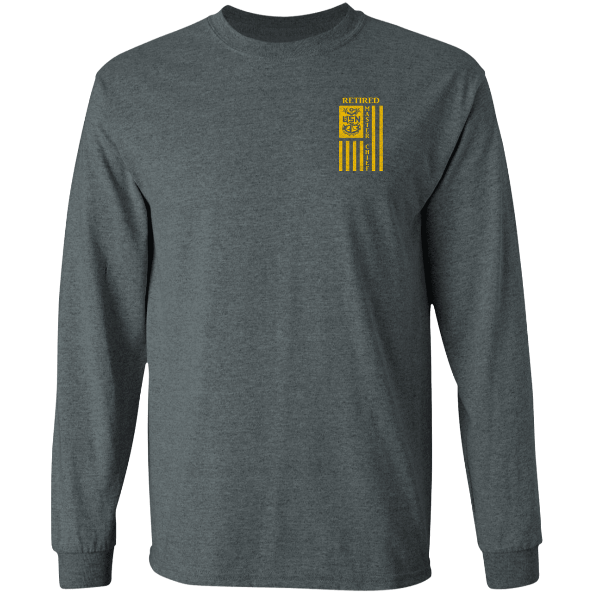 Retired Master Chief Flag FB LS T-Shirt 5.3 oz.