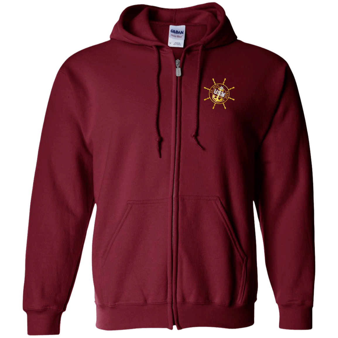 Nautical El Jefe Zip Up Hooded Sweatshirt