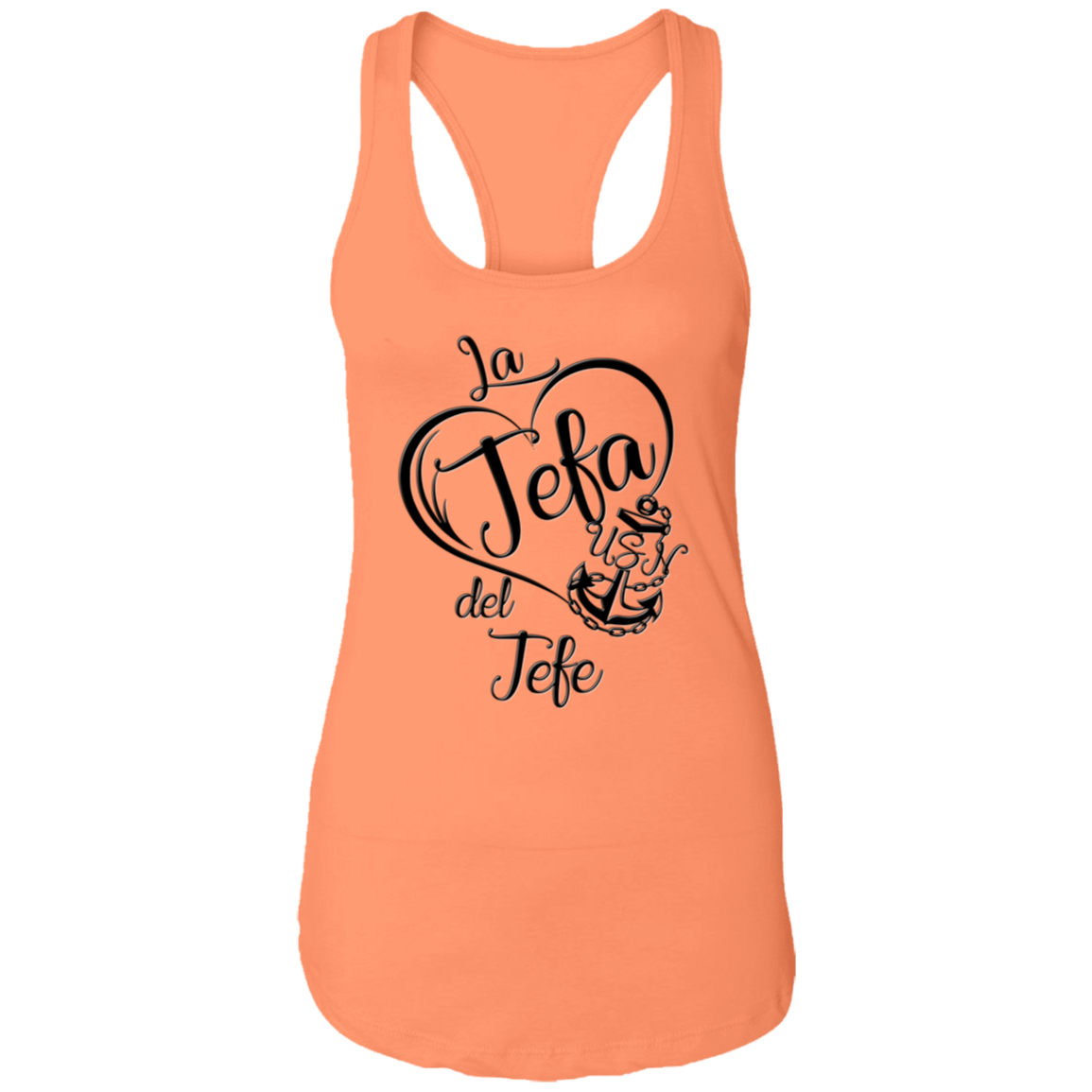 La Jefa del Jefe Ladies Racerback Tank