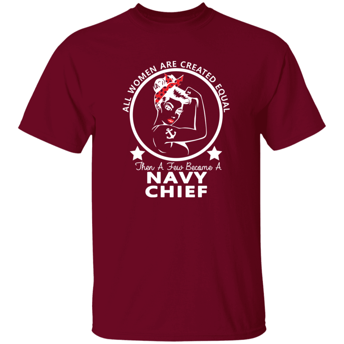 Navy Girl Chief White 5.3 oz. T-Shirt