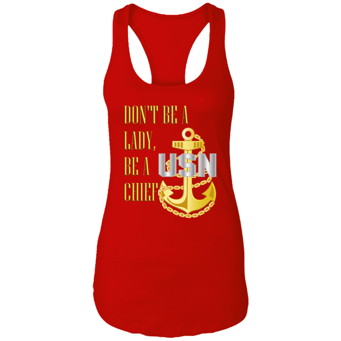 Be A Chief Ladies Racerback Tank