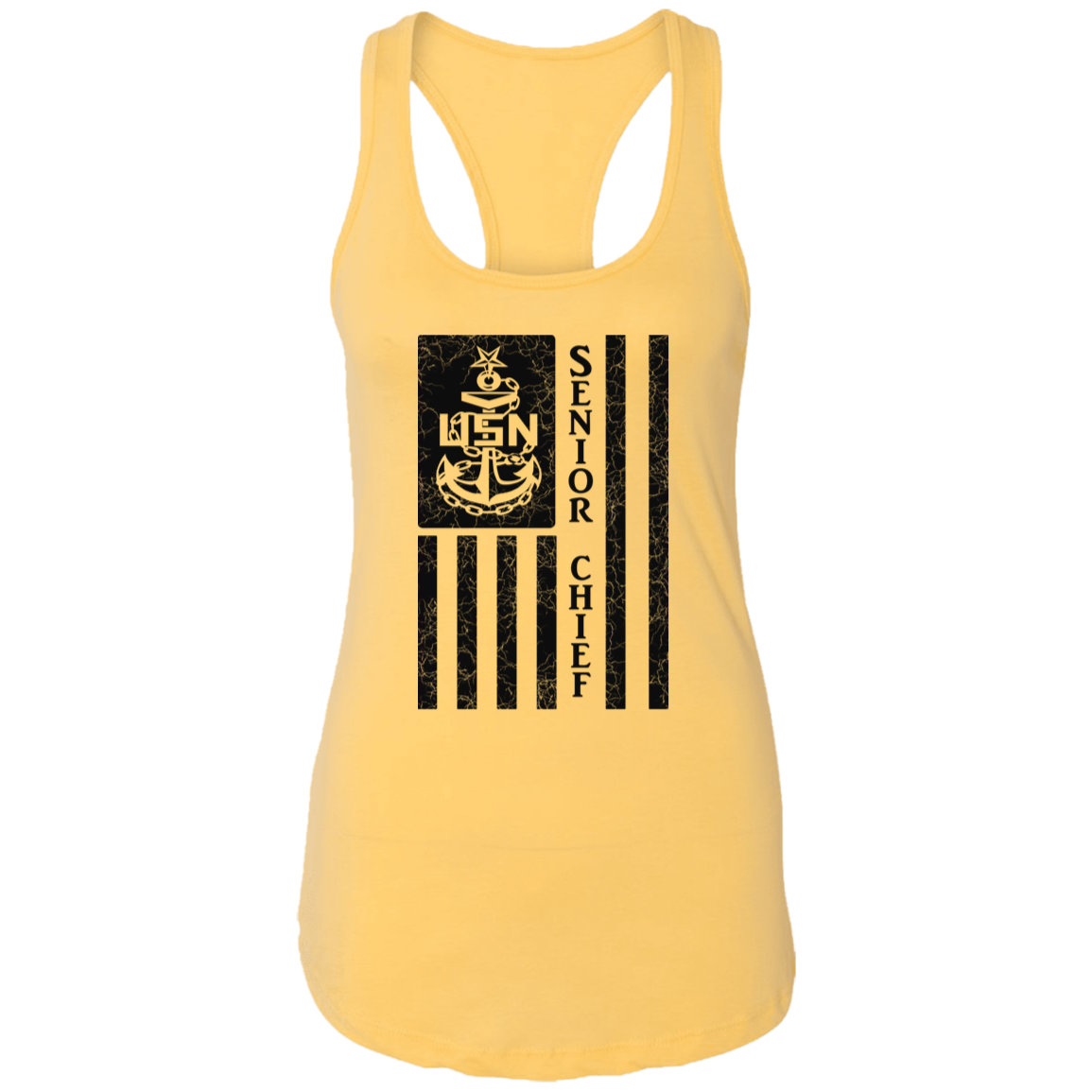 Senior Chief Flag Ladies Racerback Tank