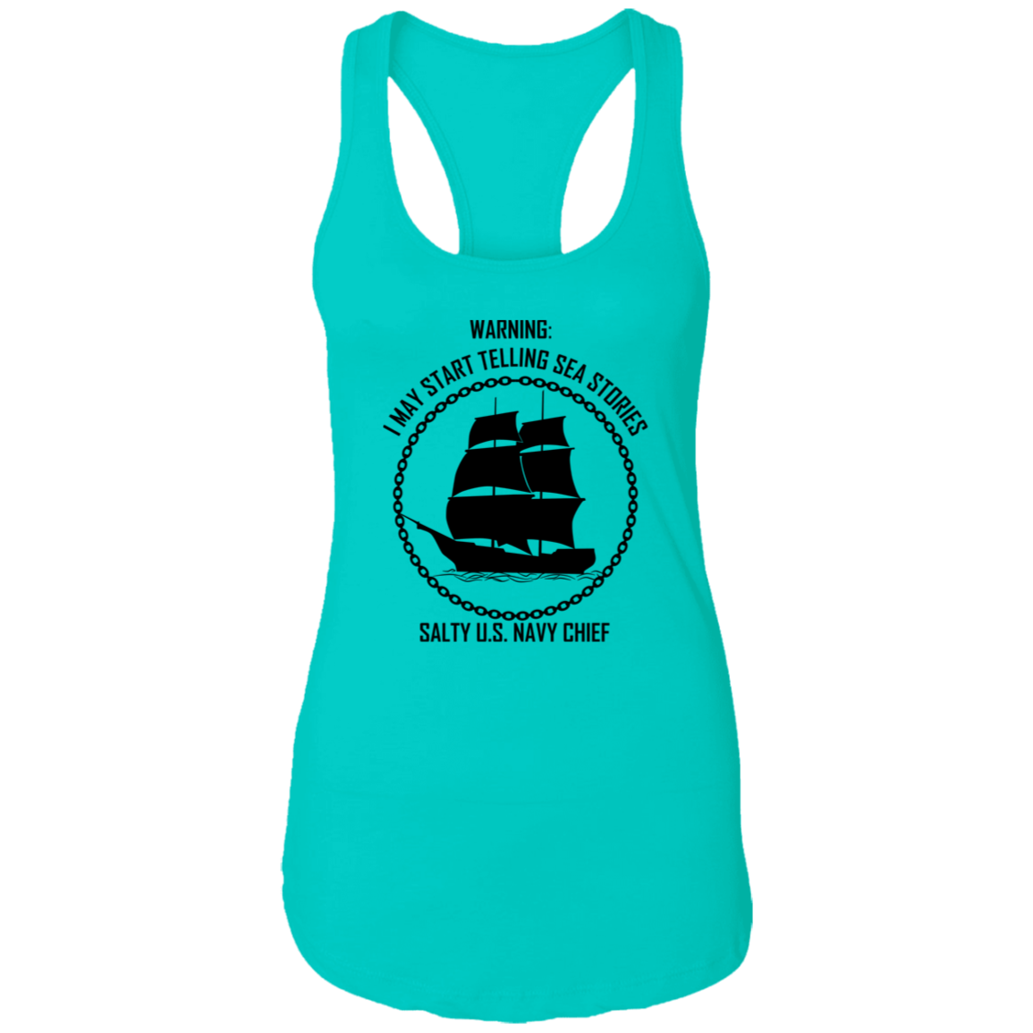 Salty Sea Story Ladies Racerback Tank