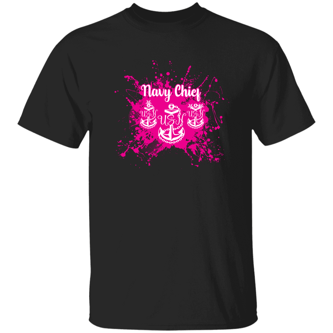 Navy Chief Pink Paint 5.3 oz. T-Shirt