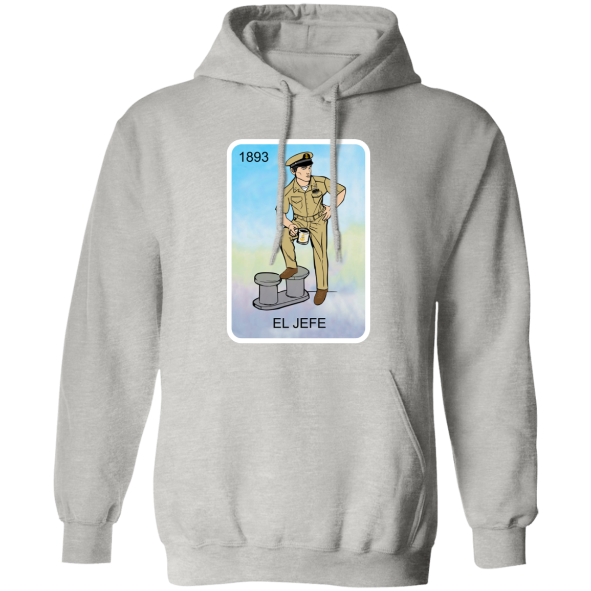 El Jefe Brown Shoe Card Pullover Hoodie