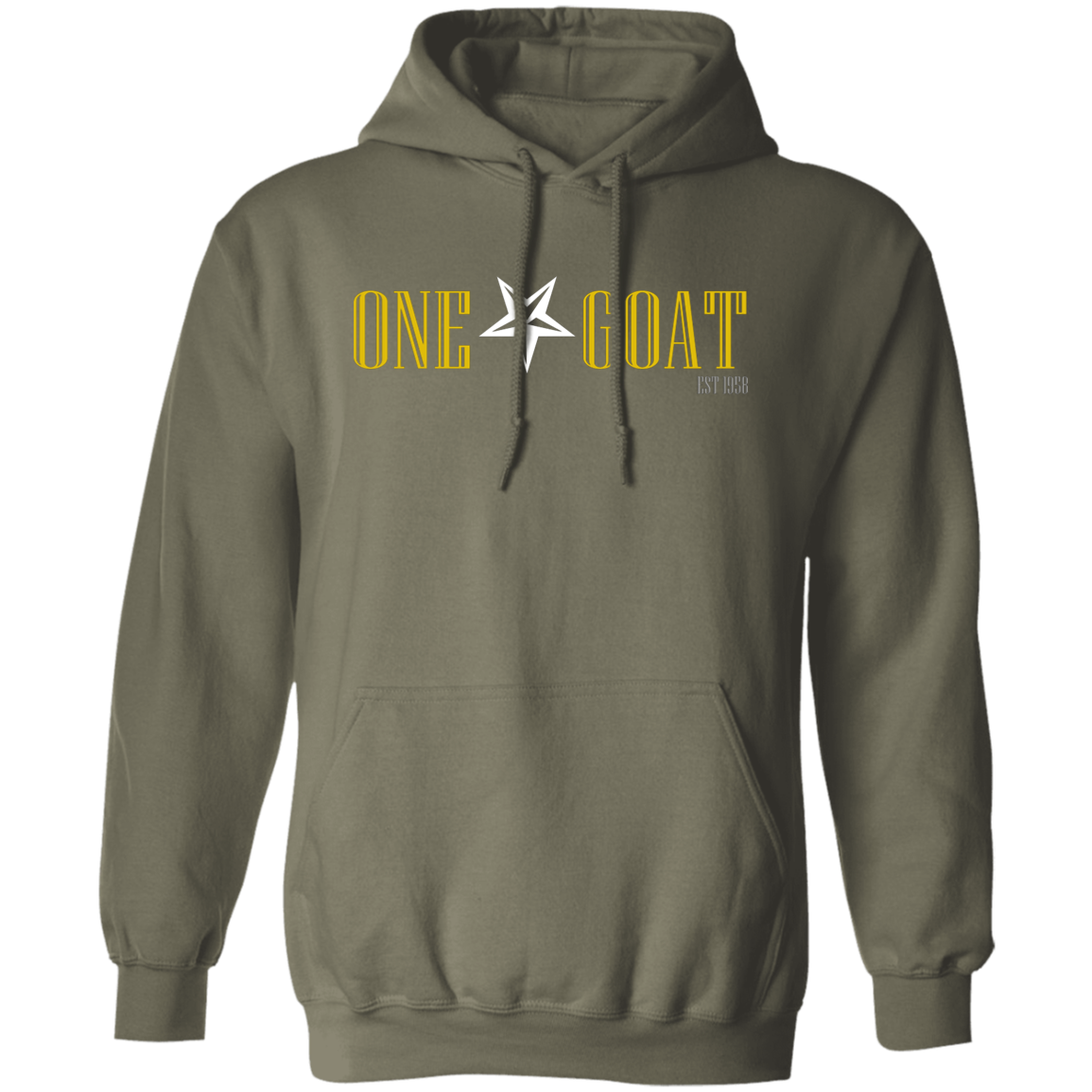 One Star Goat Gold Pullover Hoodie