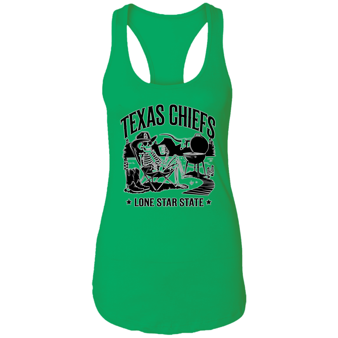 Lone Star State Texas Chiefs Ladies Racerback Tank