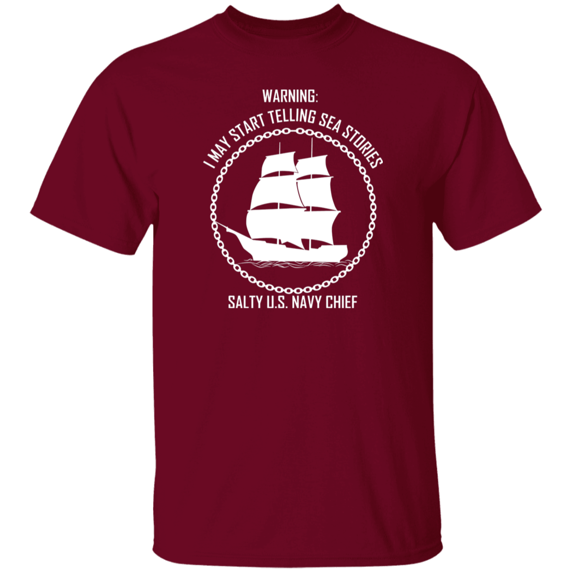 Salty Sea Story White 5.3 oz. T-Shirt