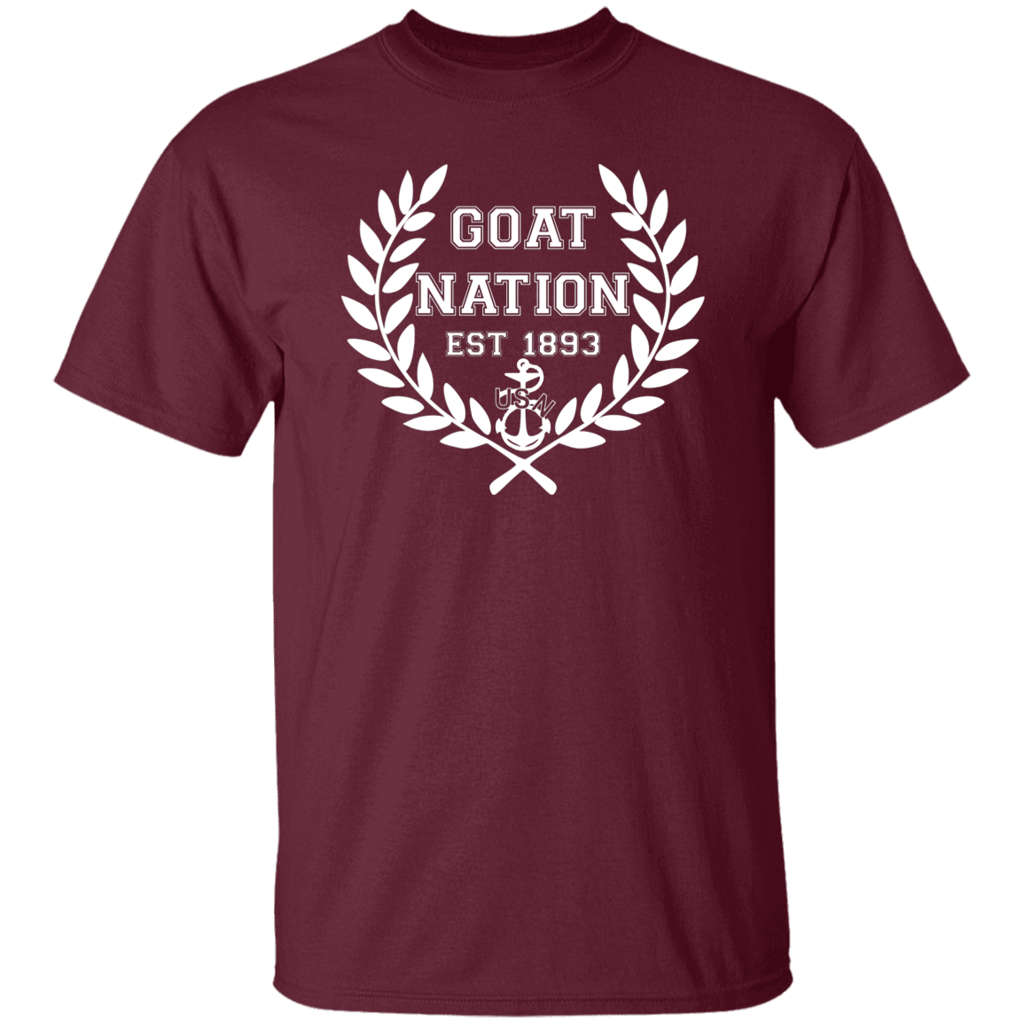 Goat Nation White 5.3 oz. T-Shirt