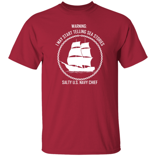 Salty Sea Story White 5.3 oz. T-Shirt