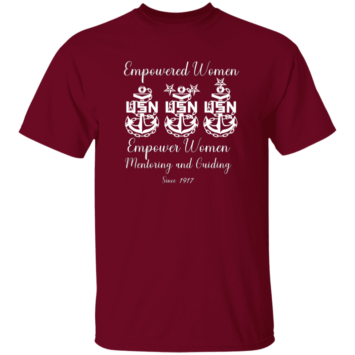 Empowered Women White Design 5.3 oz. T-Shirt