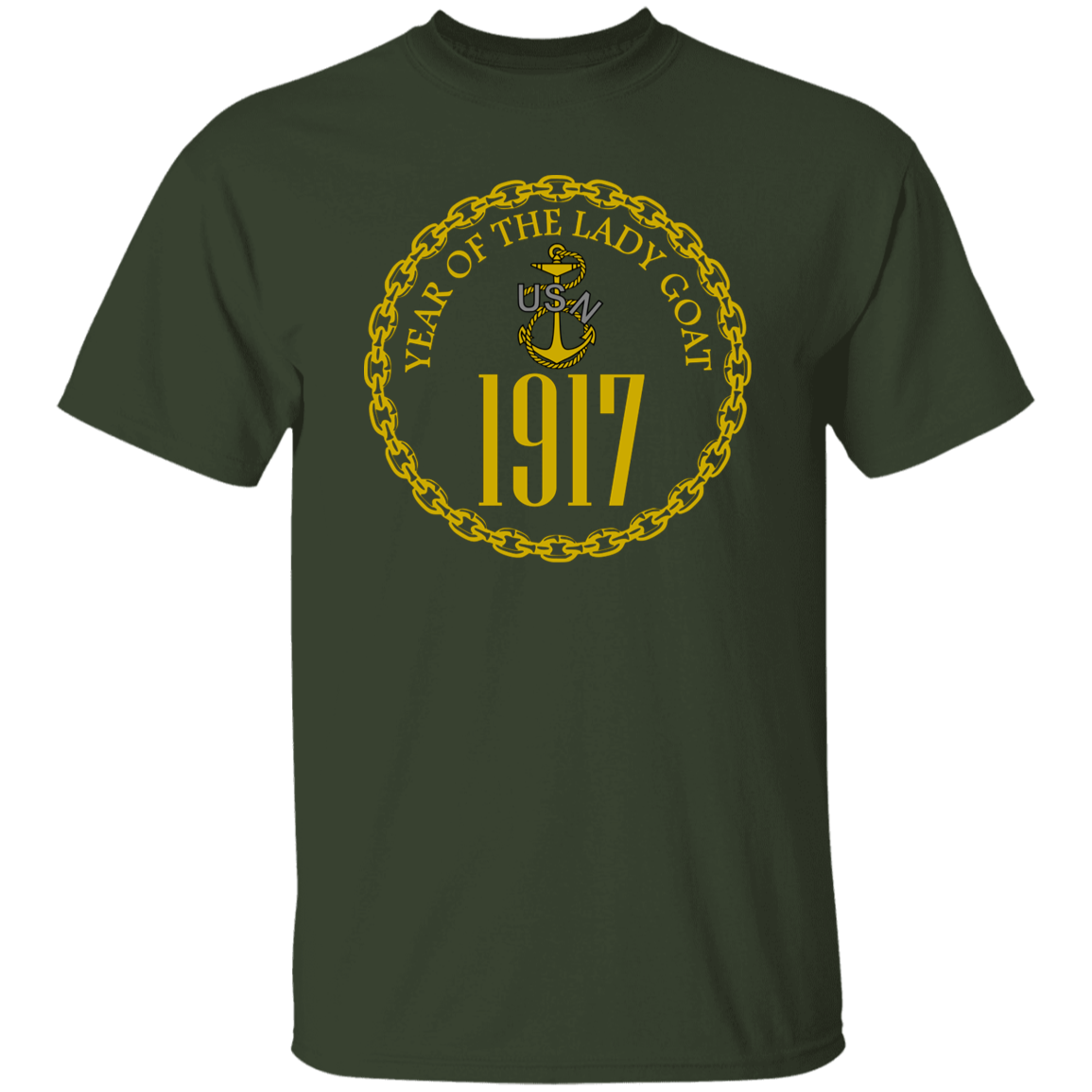 Year of the Lady Goat Gold 5.3 oz. T-Shirt