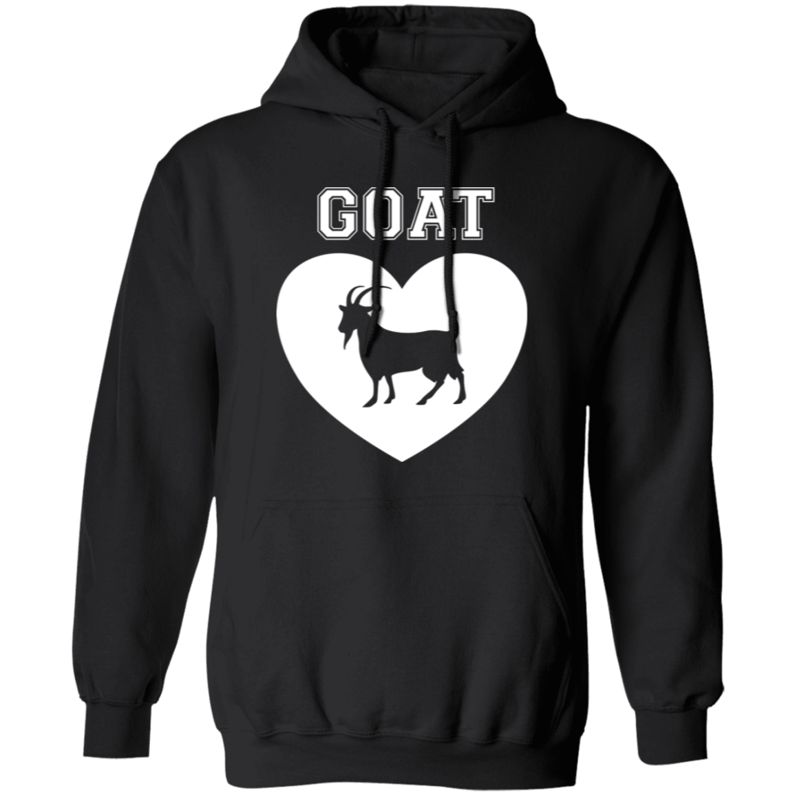 Goat Heart White Pullover Hoodie