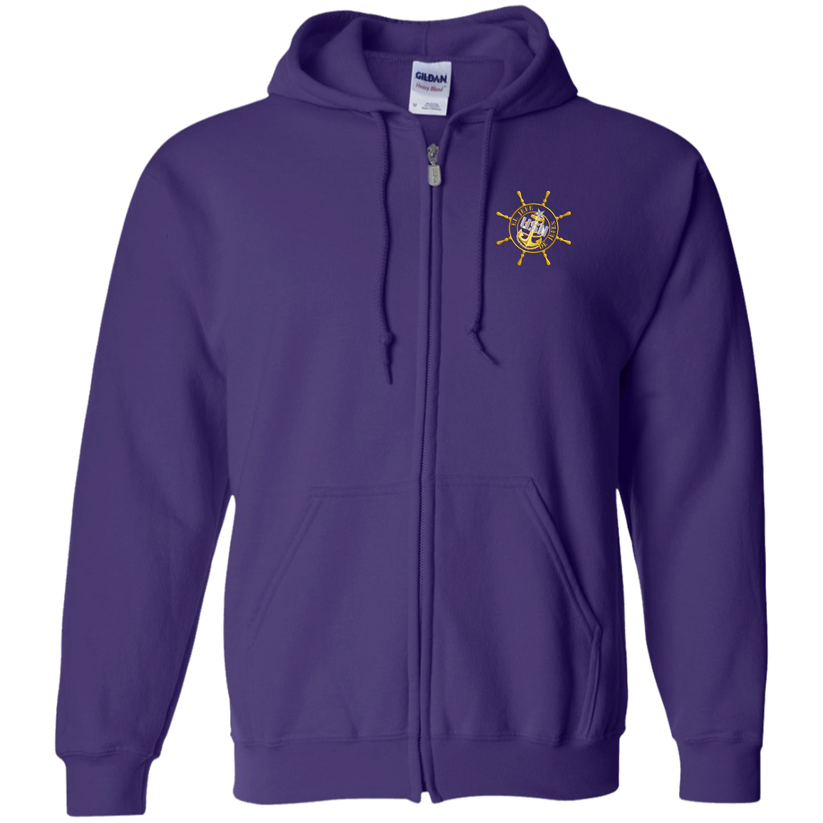 Nautical El Jefe Zip Up Hooded Sweatshirt