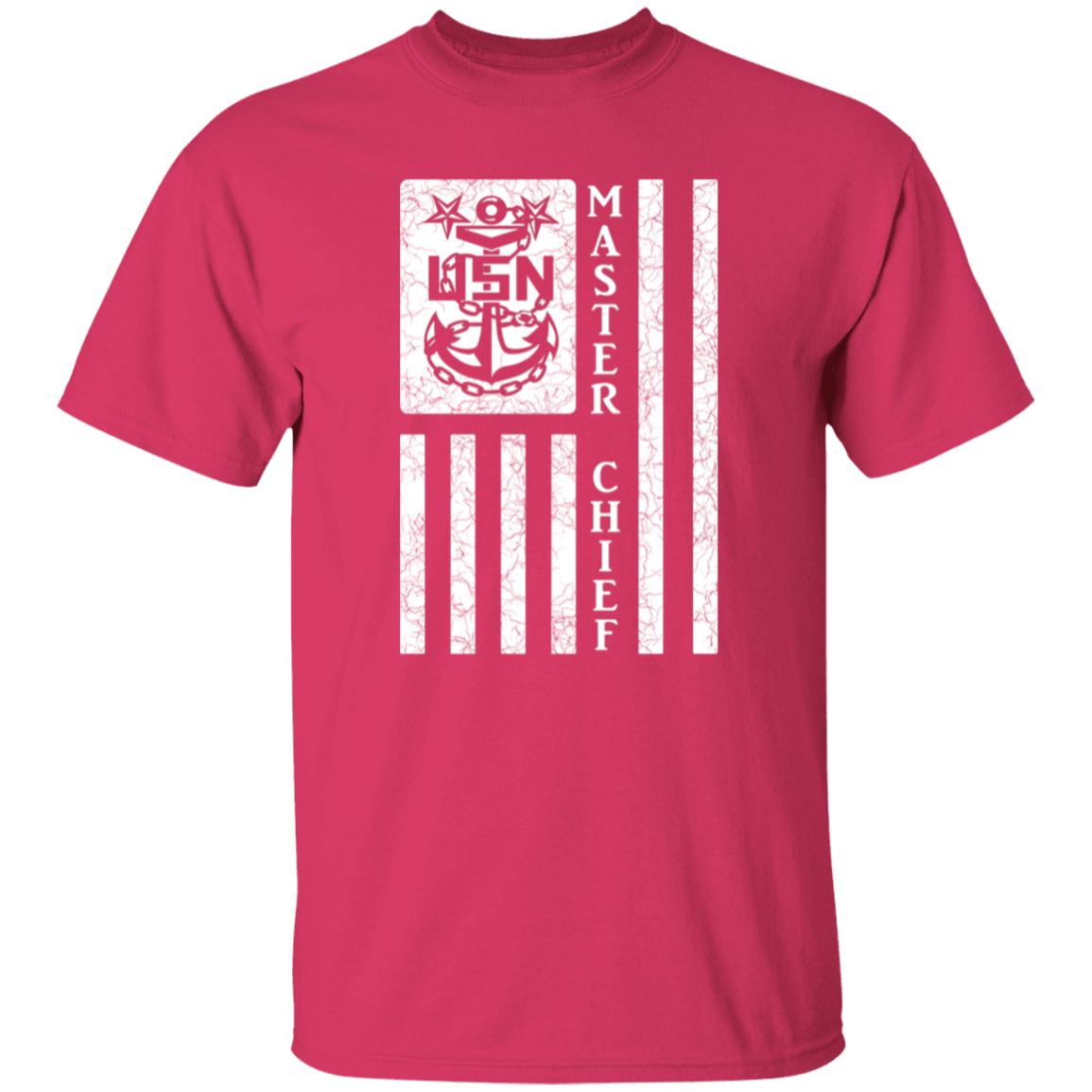 Master Chief Flag White 5.3 oz. T-Shirt