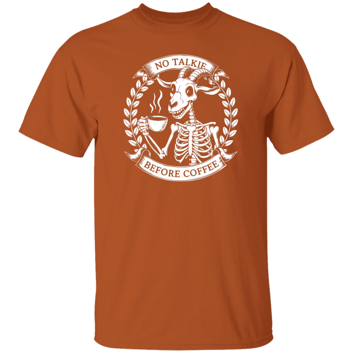 No Talkie Before Coffee 5.3 oz. T-Shirt