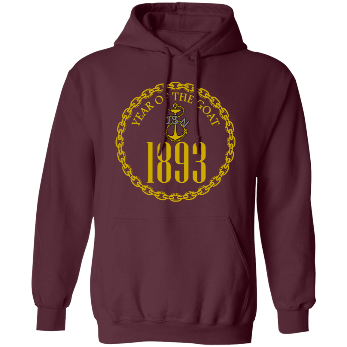 Year of the Goat Gold Pullover Hoodie