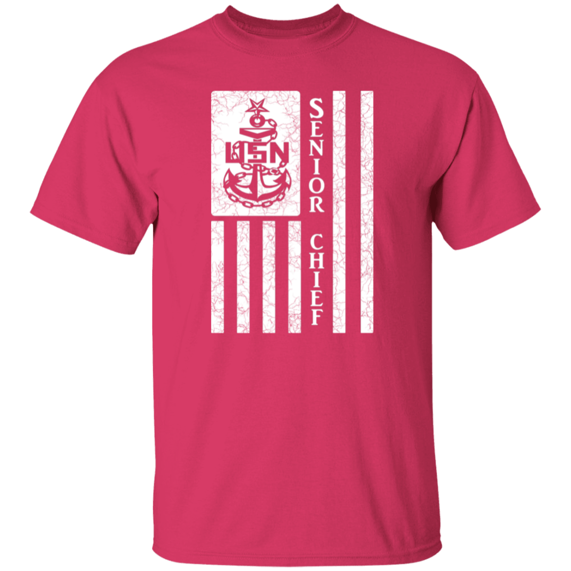Senior Chief Flag White 5.3 oz. T-Shirt