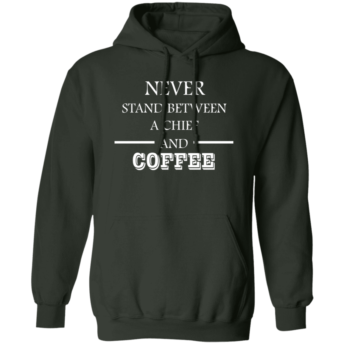 Coffee Love White Design Pullover Hoodie