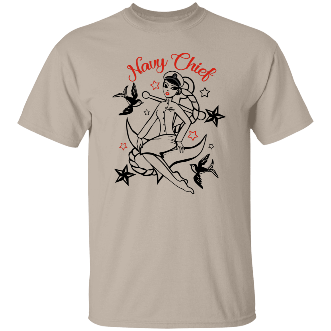 Navy Chief Pin Up 5.3 oz. T-Shirt