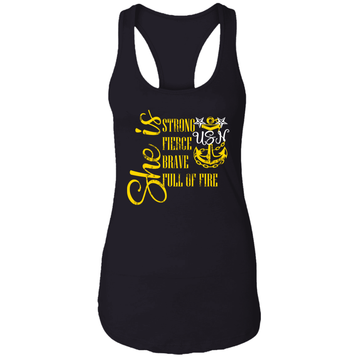 She is Master Ladies Racerback Tank