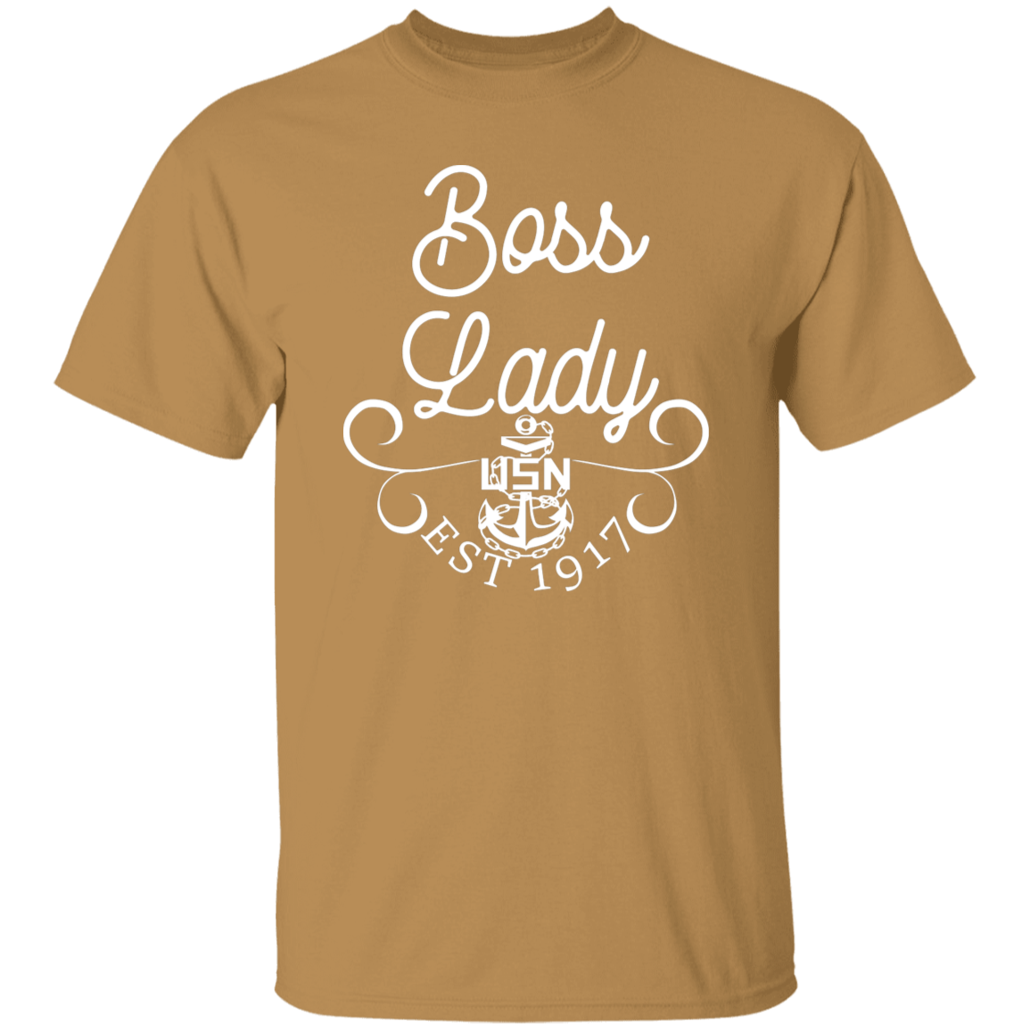 Boss Lady White Design 5.3 oz. T-Shirt