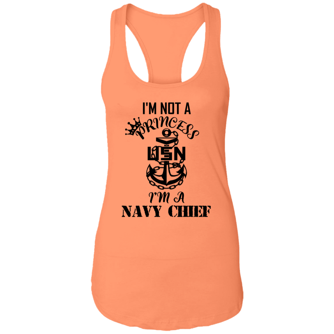 I'm not a Princess Ladies Racerback Tank