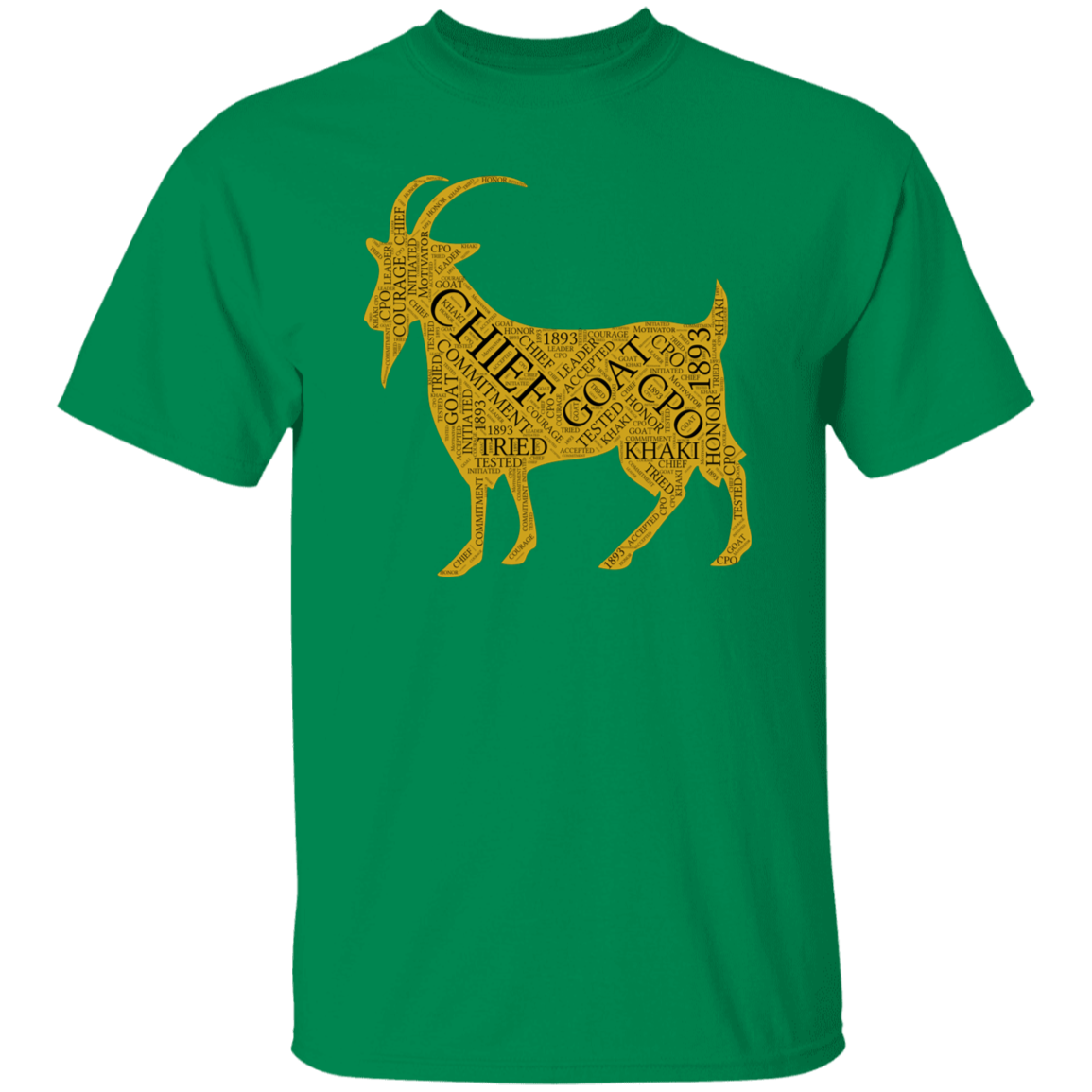 Goat Word Gold 5.3 oz. T-Shirt