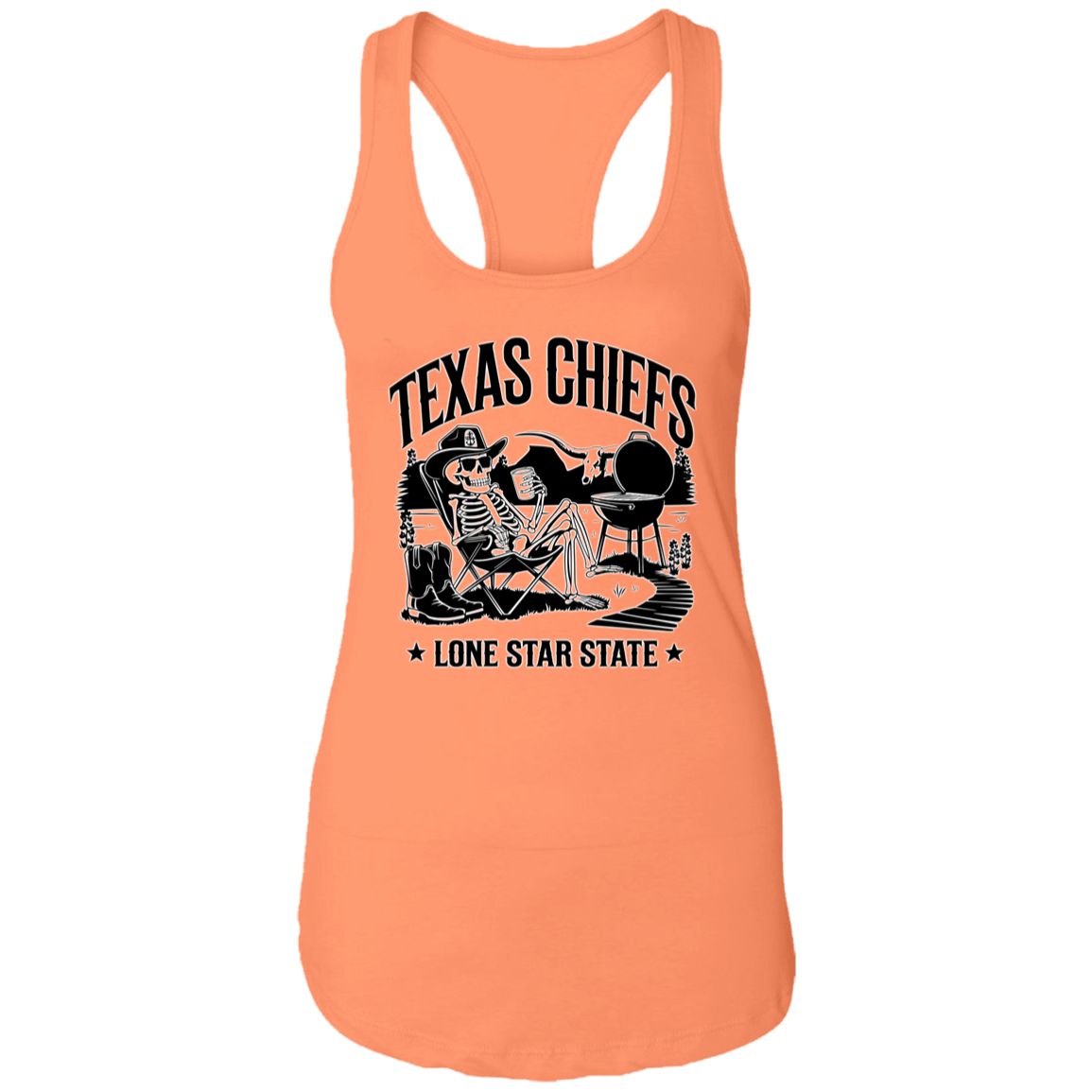 Lone Star State Texas Chiefs Ladies Racerback Tank
