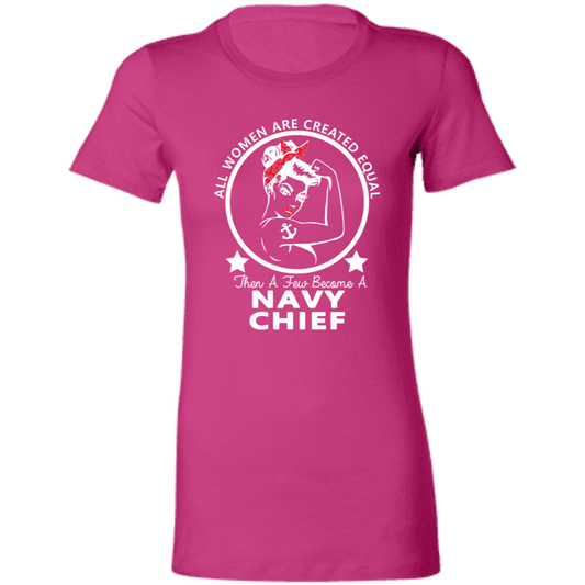 Navy Girl Chief White Ladies' Favorite T-Shirt