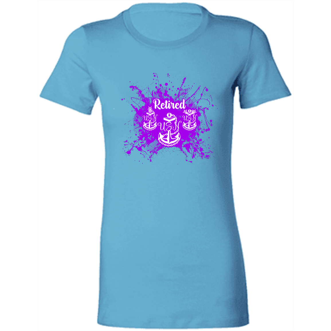 Retired Chief Purple Paint Ladies' Favorite T-Shirt