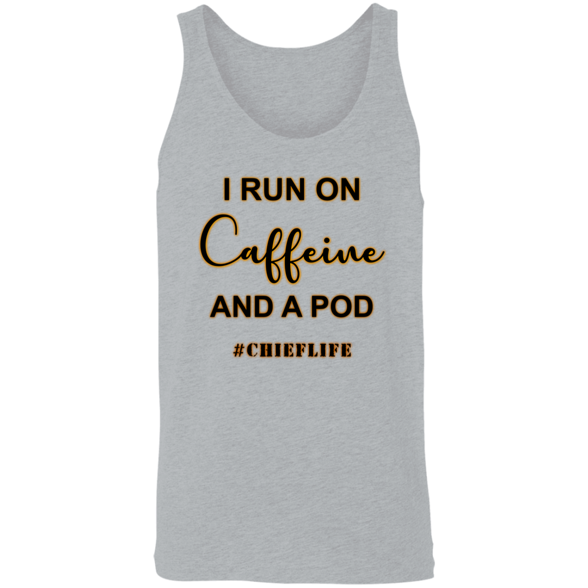 I Run On Caffeine Unisex Tank