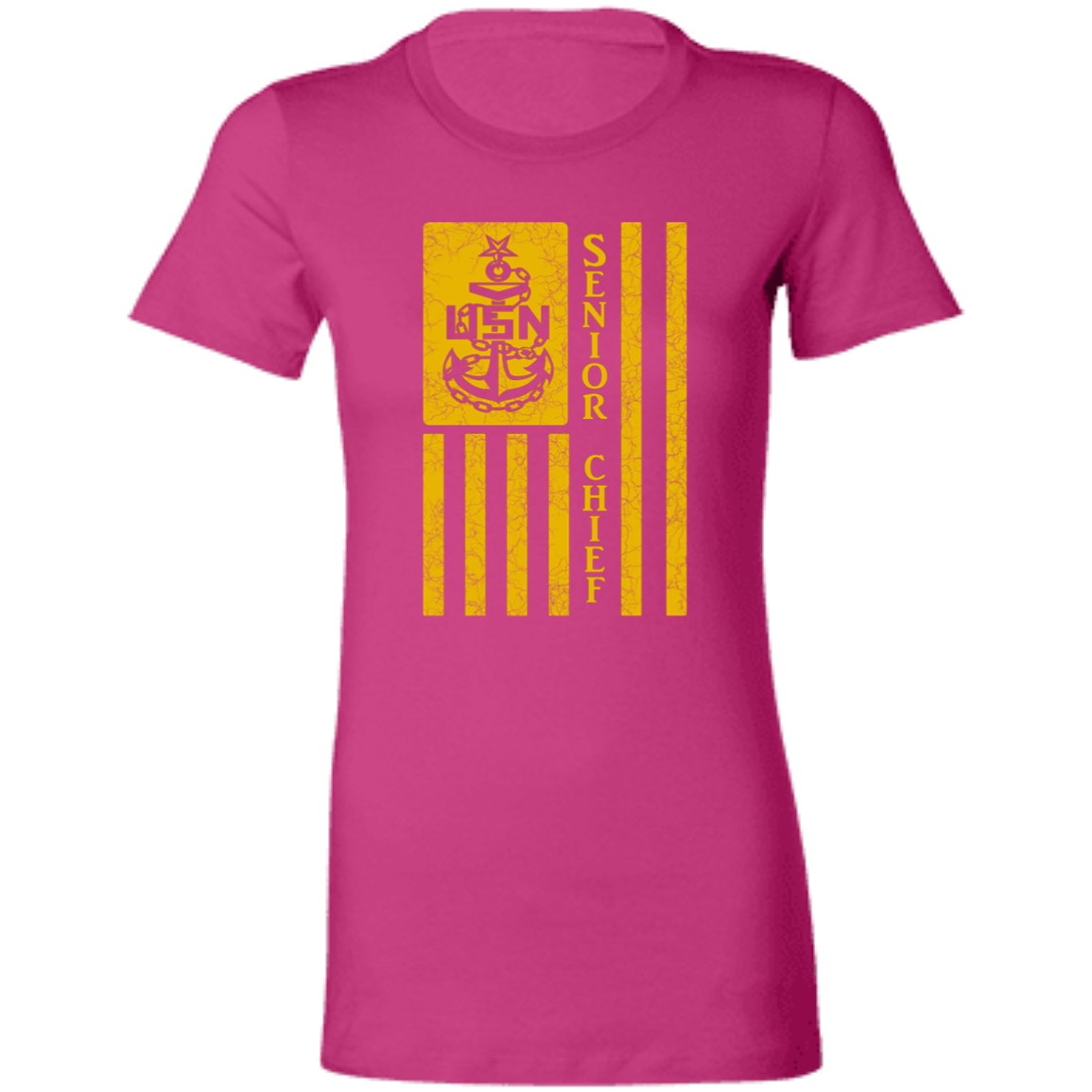 Senior Chief Flag Gold Ladies' Favorite T-Shirt
