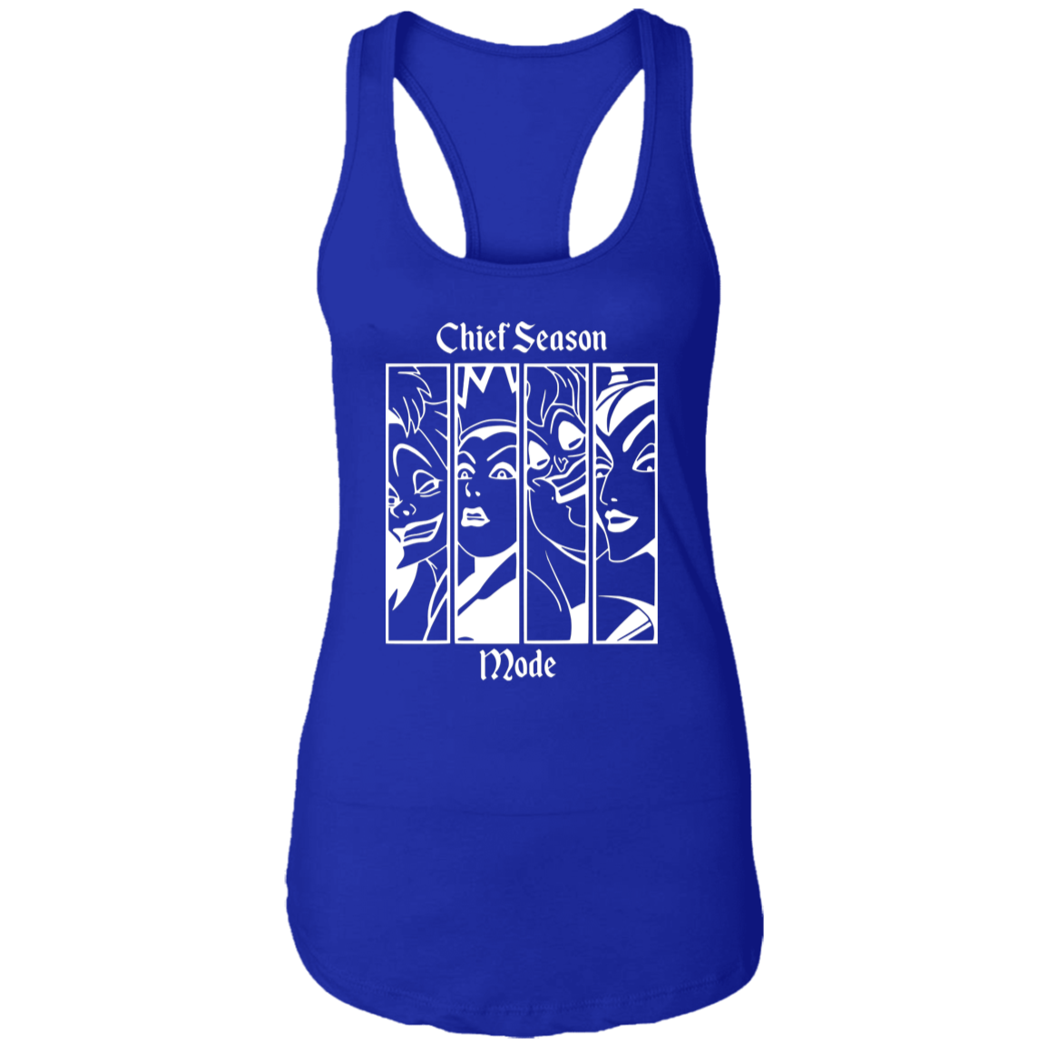 Wicked Mode White Pullover Hoodie Ladies Racerback Tank