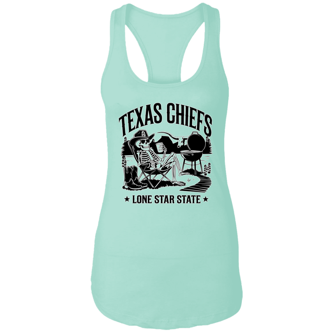 Lone Star State Texas Chiefs Ladies Racerback Tank