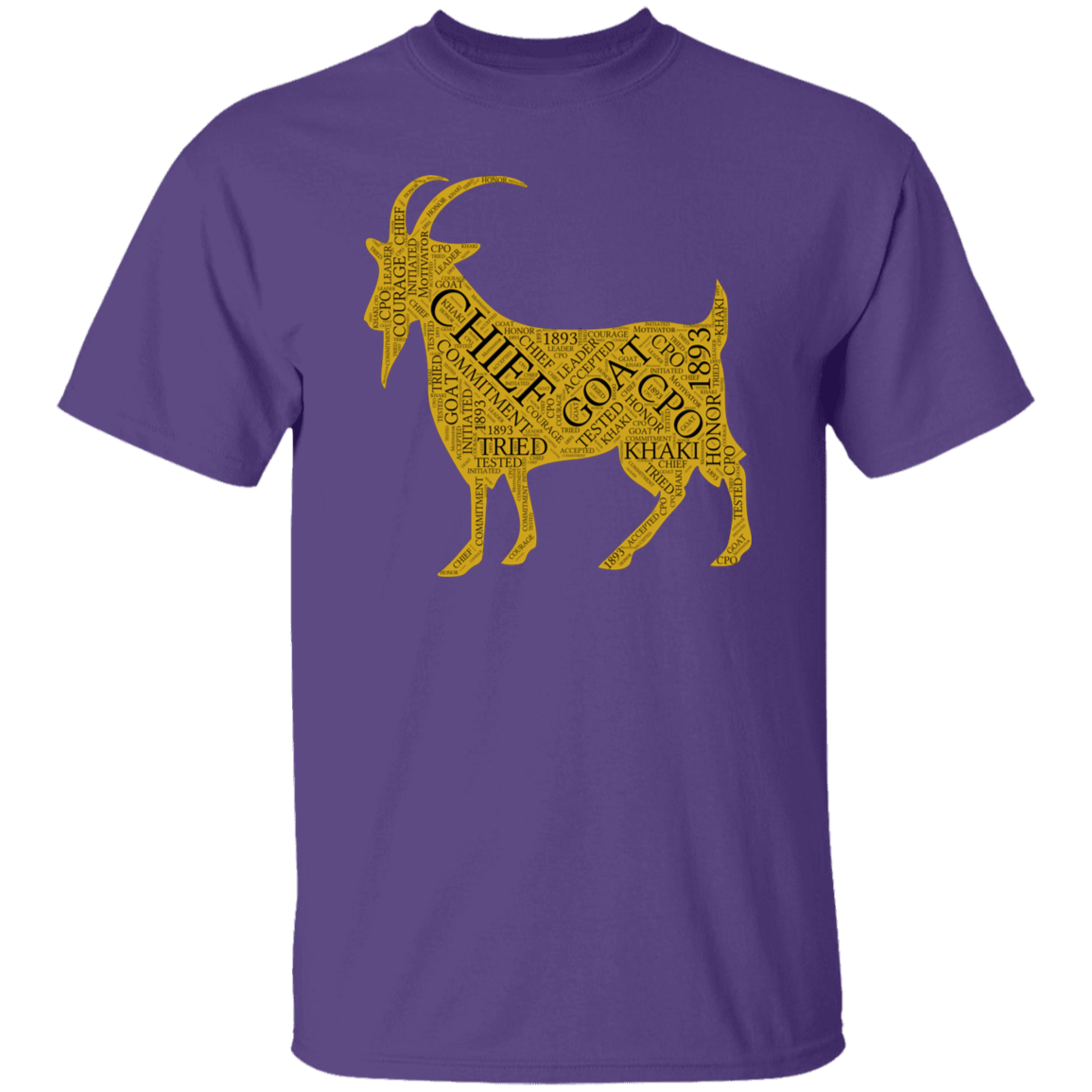 Goat Word Gold 5.3 oz. T-Shirt
