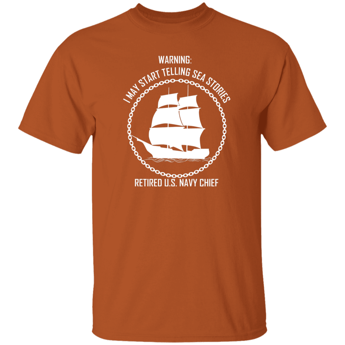 Retired Sea Stories White 5.3 oz. T-Shirt