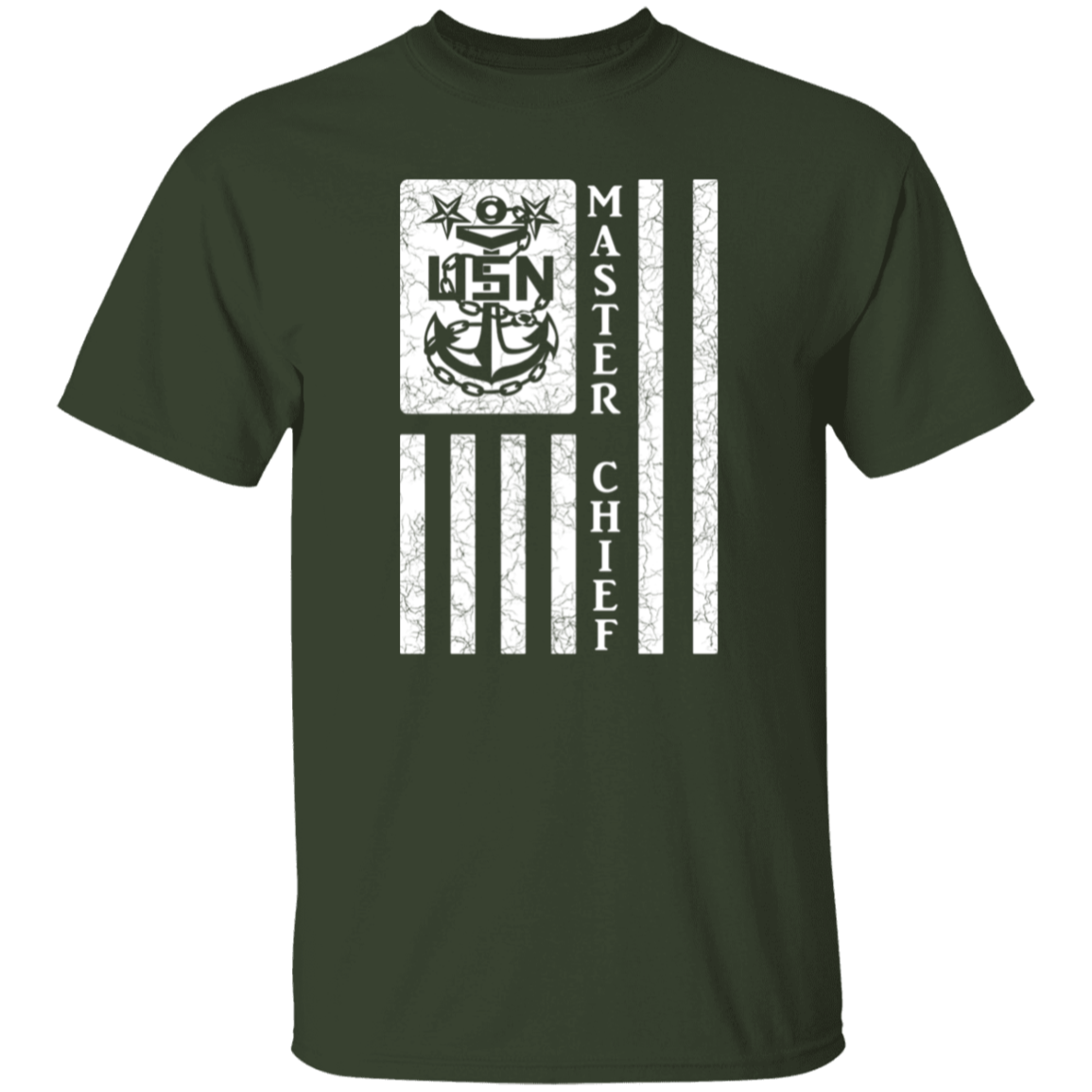 Master Chief Flag White 5.3 oz. T-Shirt