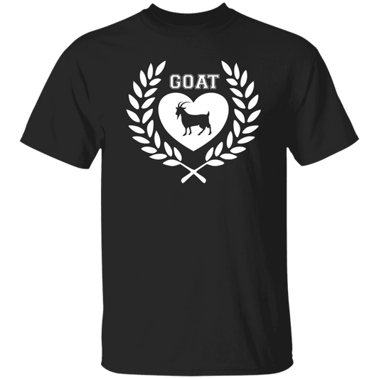 Goat Wreath White 5.3 oz. T-Shirt