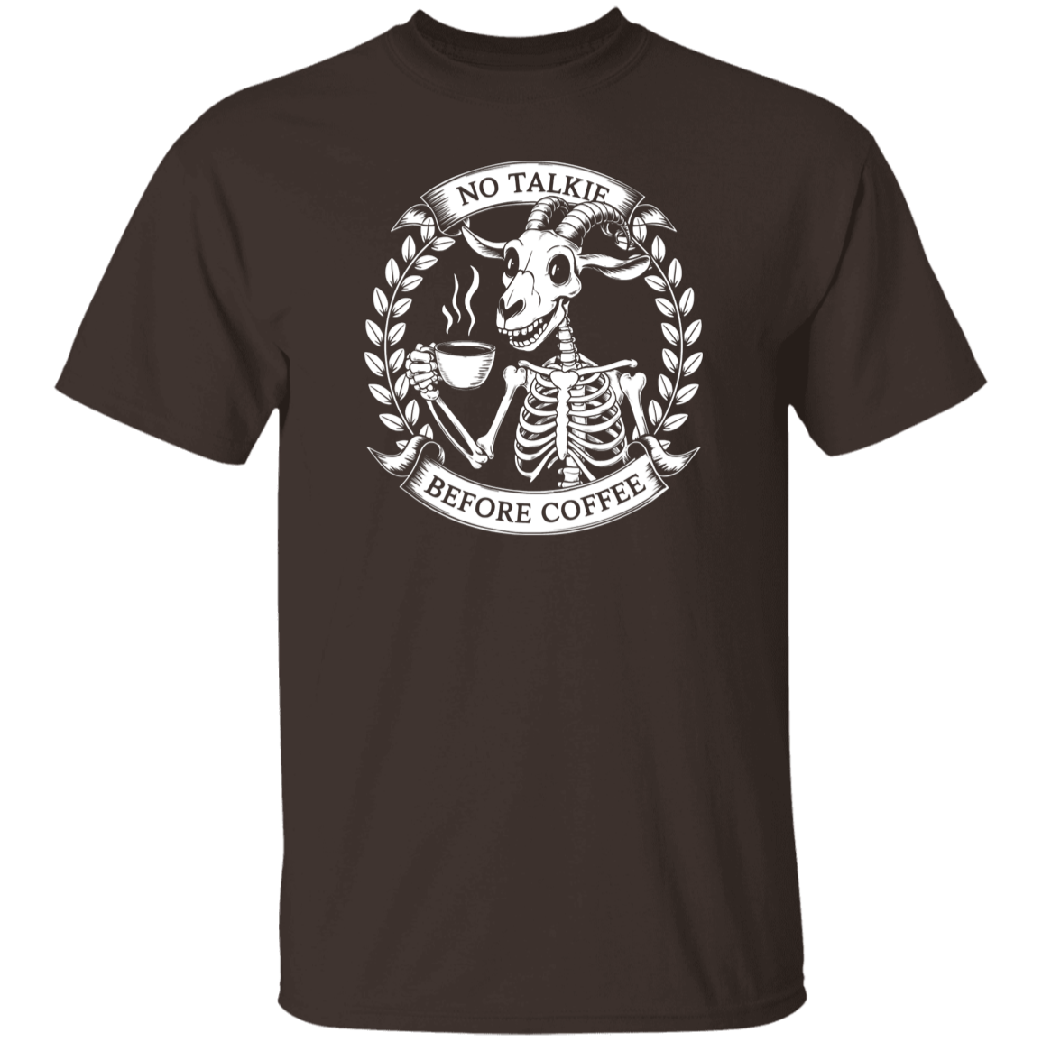 No Talkie Before Coffee 5.3 oz. T-Shirt