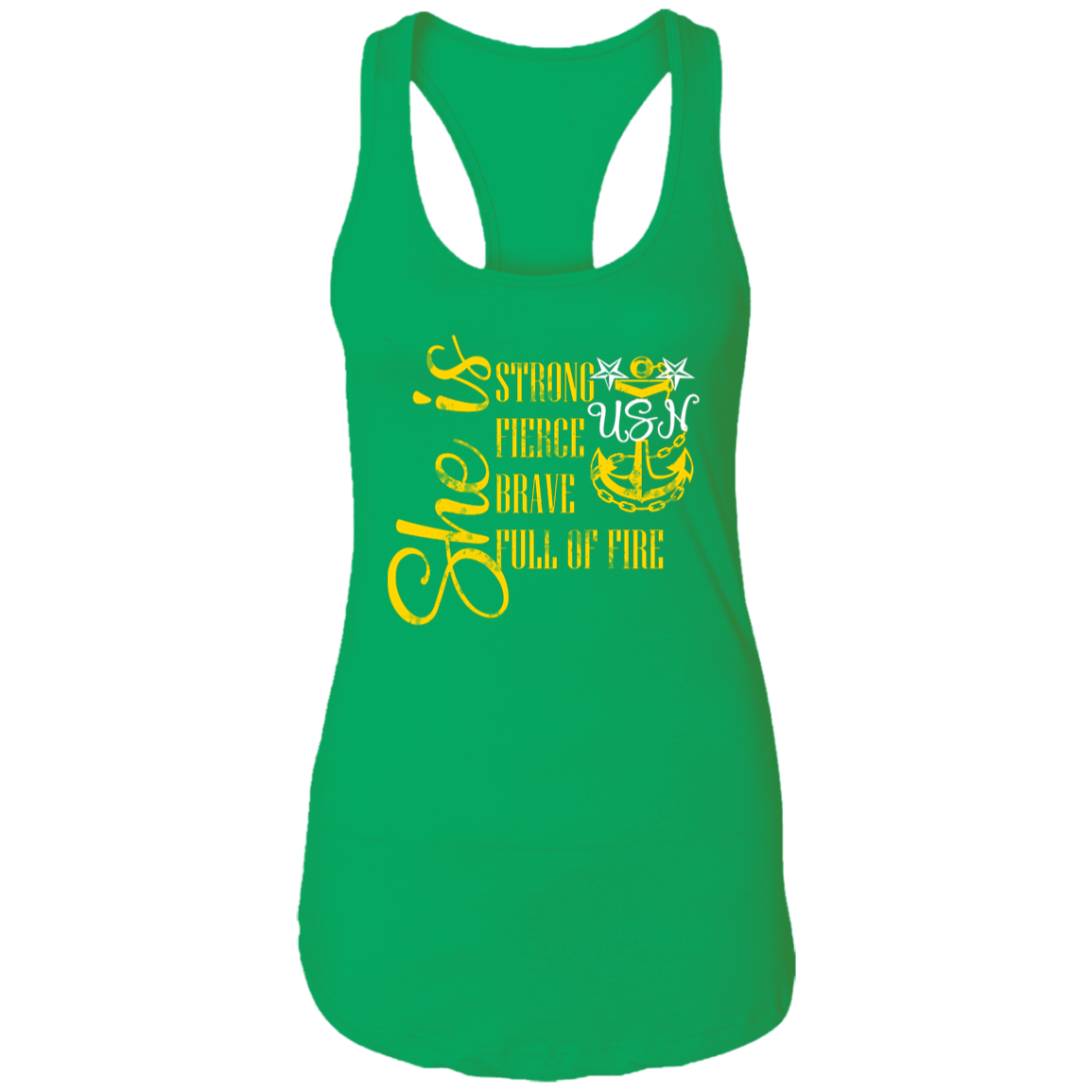 She is Master Ladies Racerback Tank