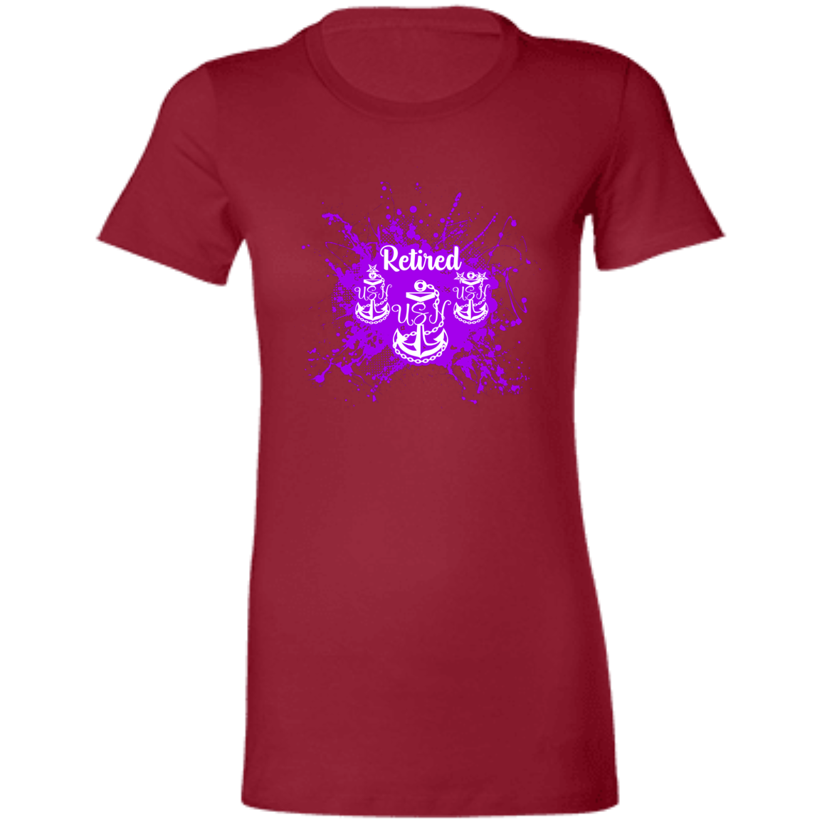 Retired Chief Purple Paint Ladies' Favorite T-Shirt